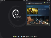 Gnome Debian Testing Steam
